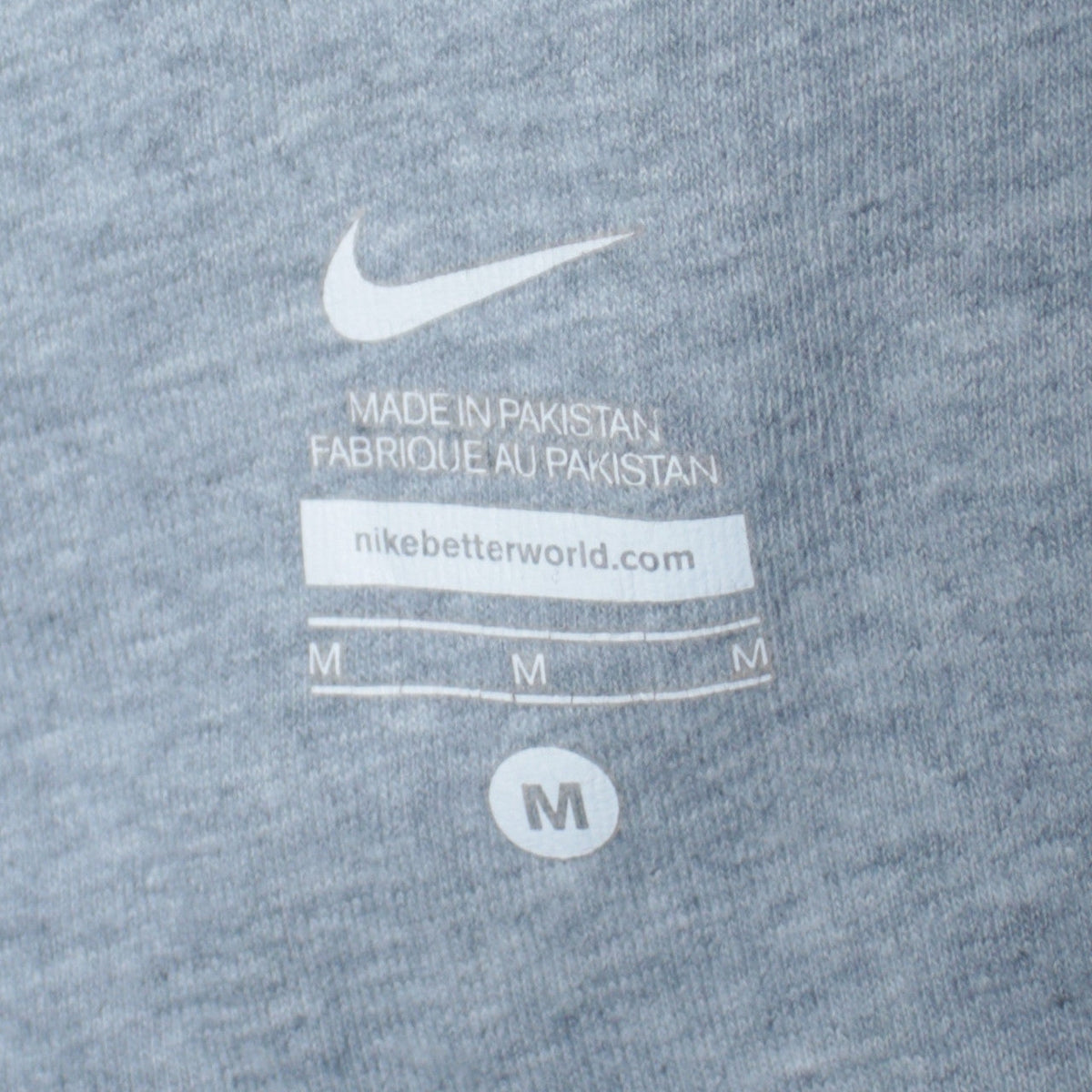 Mens UK Size M Nike Grey Full Zip Sweatshirt
