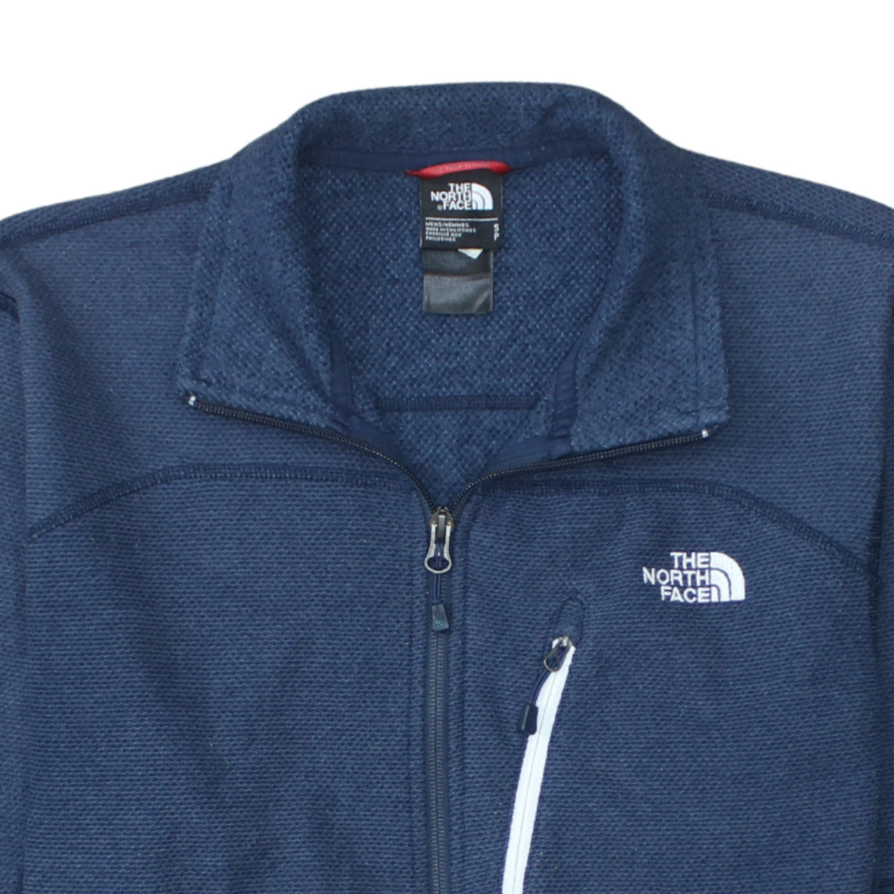 Mens UK Size S The North Face Blue Full Zip Sweatshirt