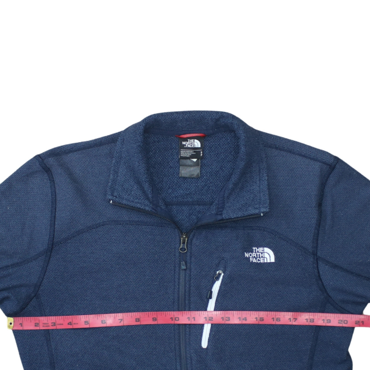 Mens UK Size S The North Face Blue Full Zip Sweatshirt