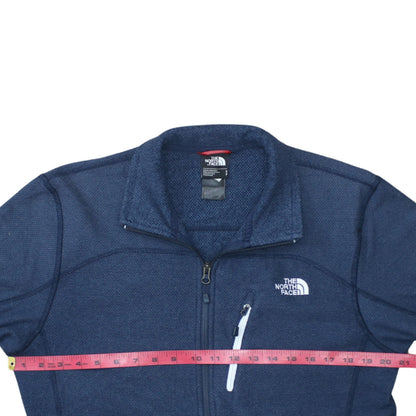 Mens UK Size S The North Face Blue Full Zip Sweatshirt