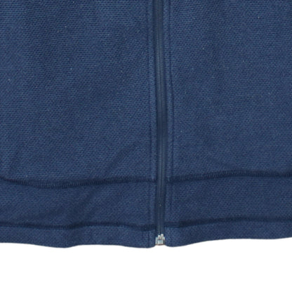 Mens UK Size S The North Face Blue Full Zip Sweatshirt