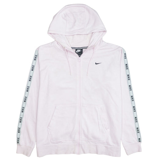 Womens UK Size XL Nike Pink Full Zip Hoodie