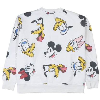 Womens UK Size XL Disney White Pullover Sweatshirt