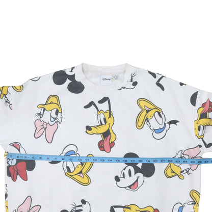 Womens UK Size XL Disney White Pullover Sweatshirt