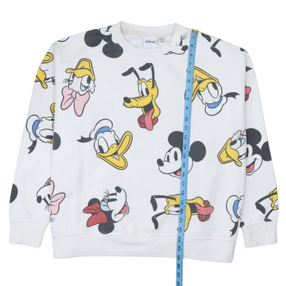 Womens UK Size XL Disney White Pullover Sweatshirt