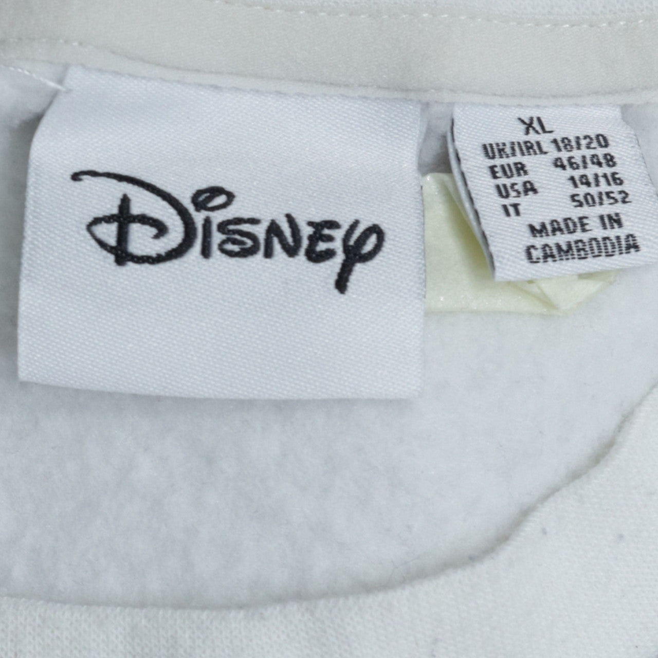 Womens UK Size XL Disney White Pullover Sweatshirt