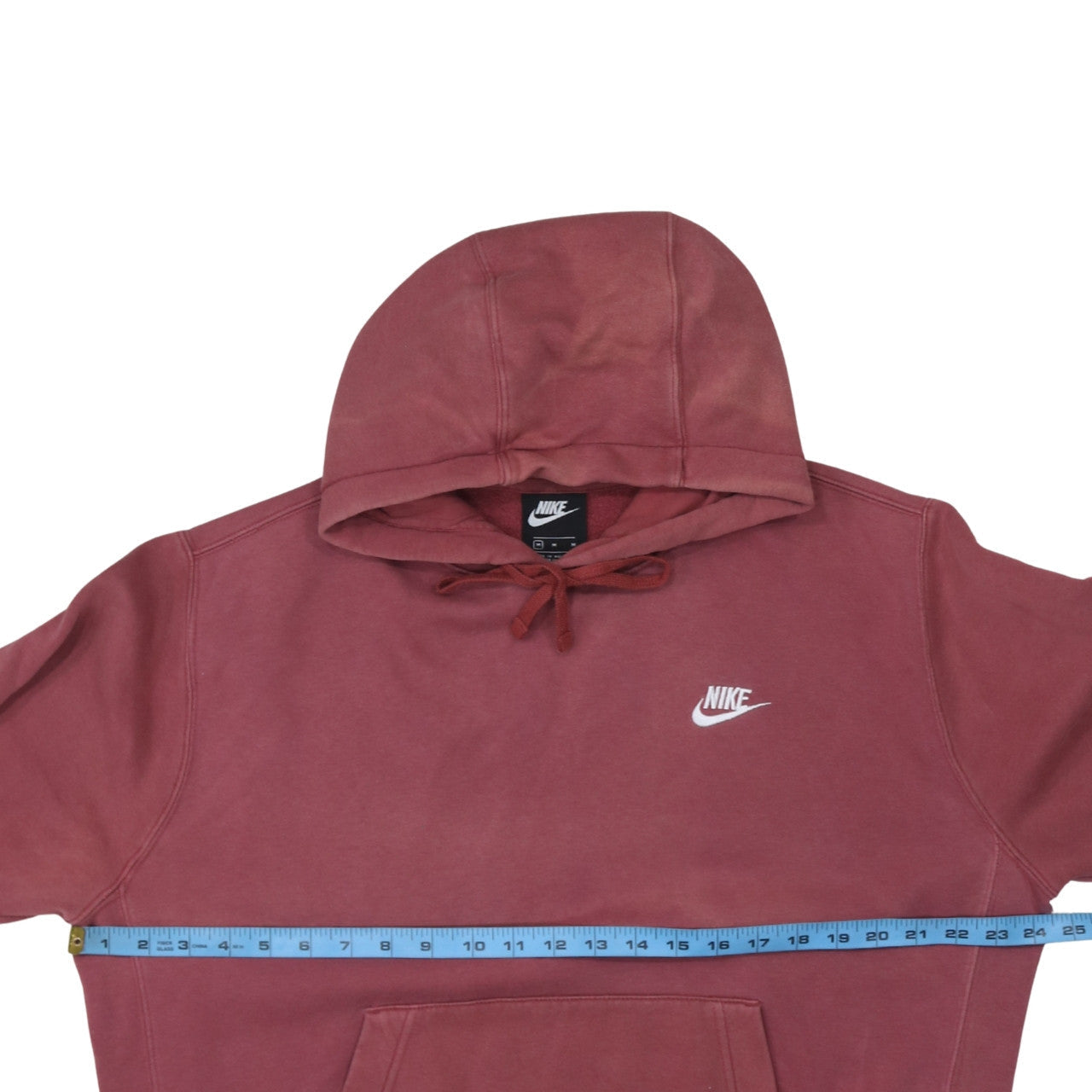 Mens UK Size M Nike Red Pullover Hoodie