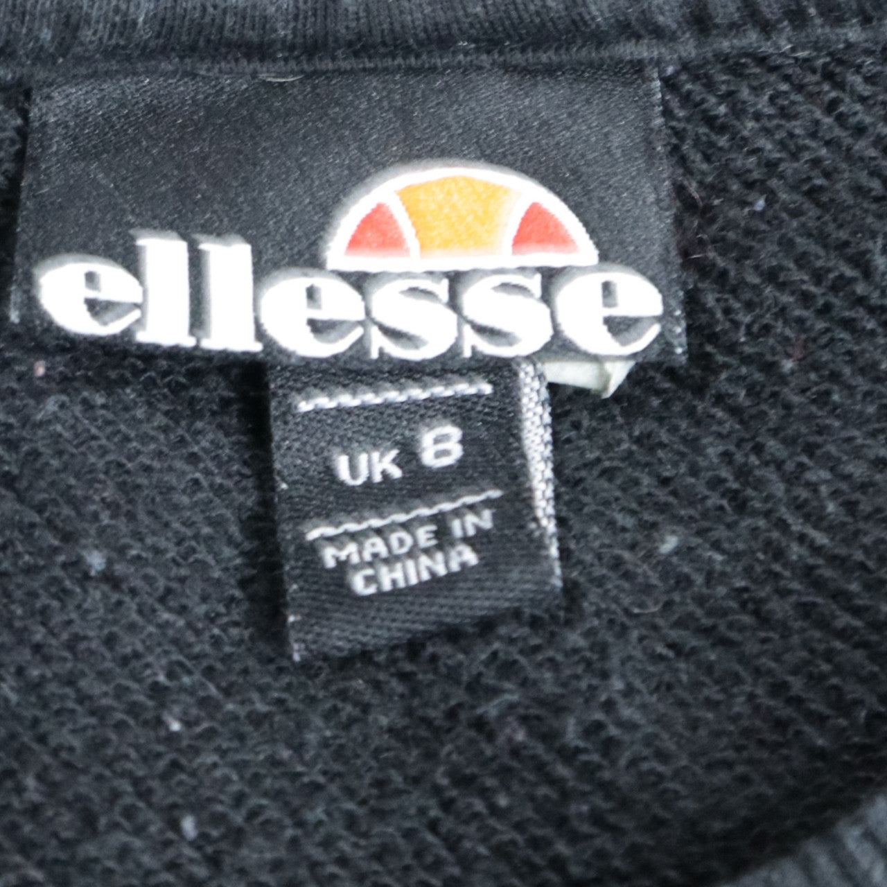 Womens UK Size 8 ellesse Black Pullover Sweatshirt