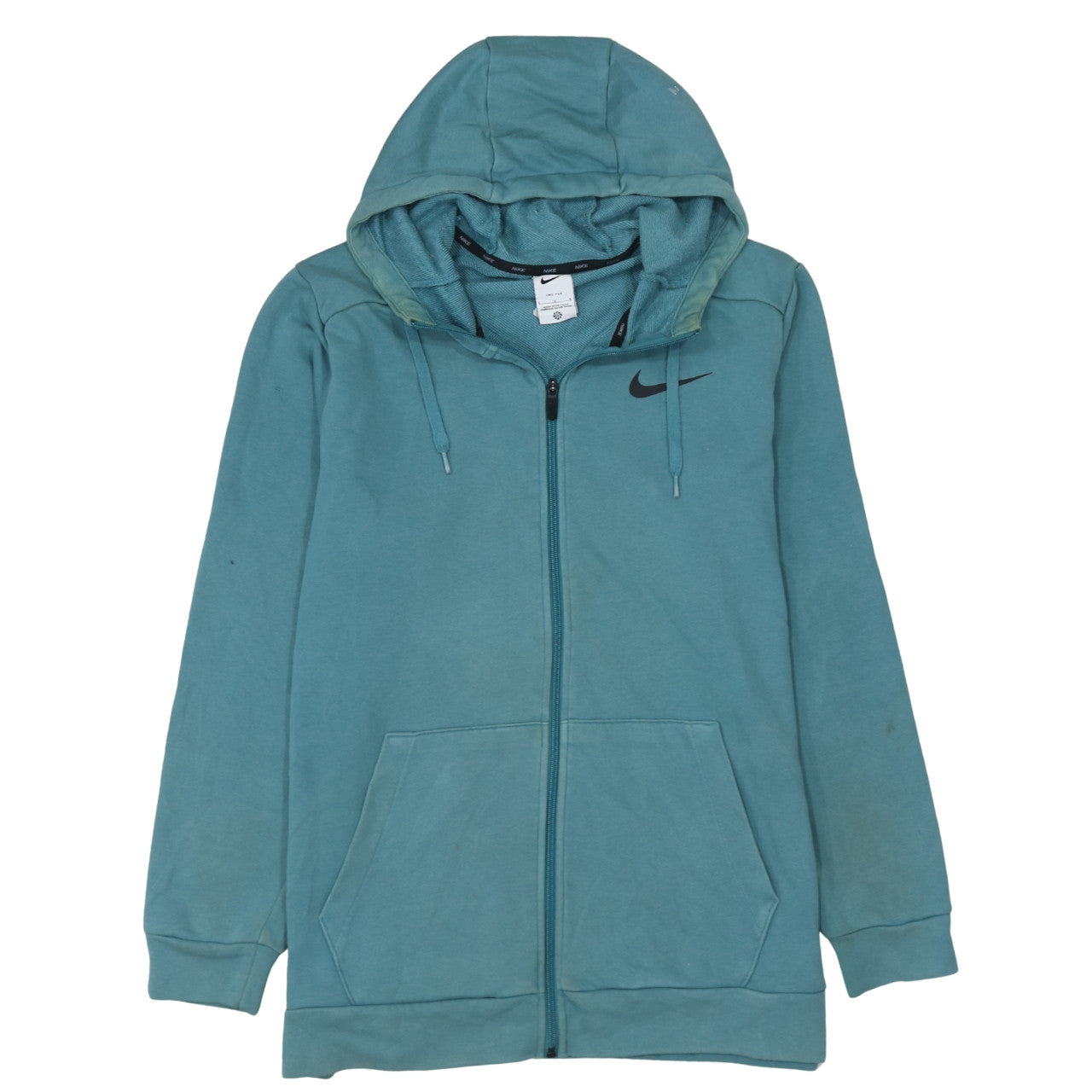 Mens UK Size L Nike Blue Full Zip Hoodie