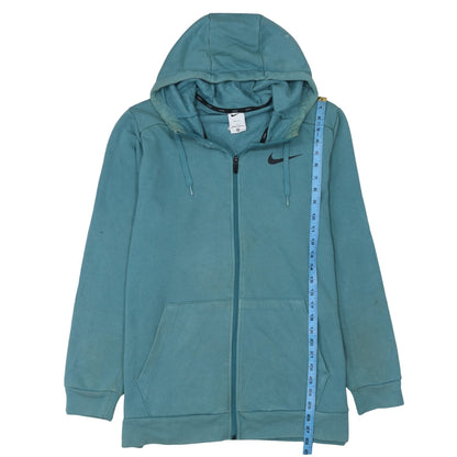 Mens UK Size L Nike Blue Full Zip Hoodie