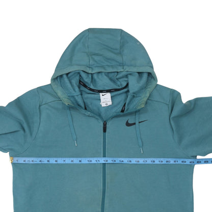 Mens UK Size L Nike Blue Full Zip Hoodie
