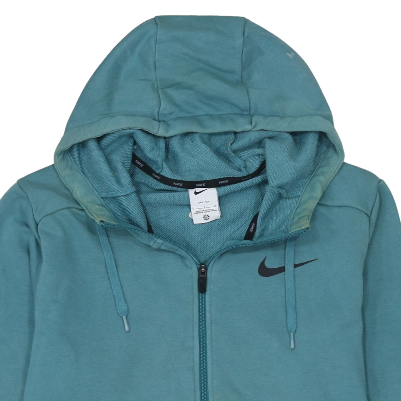 Mens UK Size L Nike Blue Full Zip Hoodie