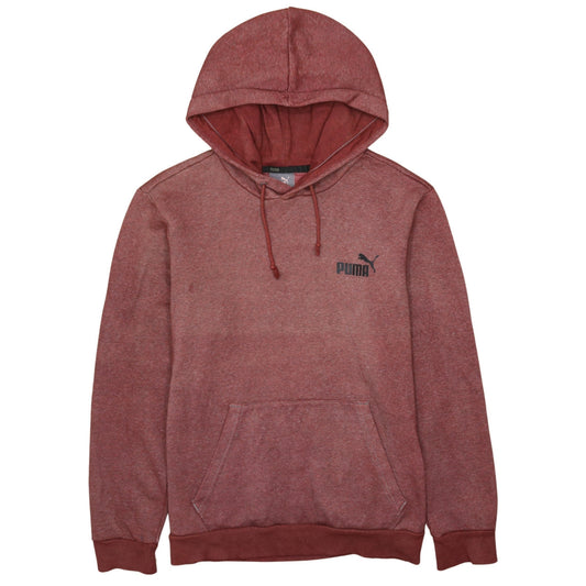 Mens UK Size S PUMA Red Pullover Hoodie