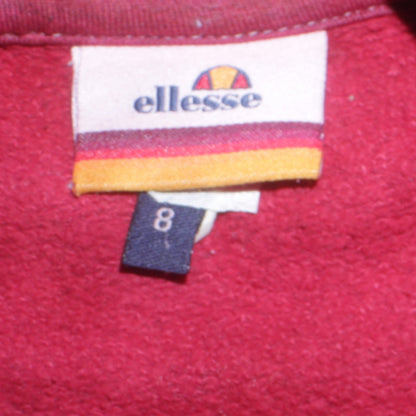 Womens UK Size 8 ellesse Red Pullover Hoodie