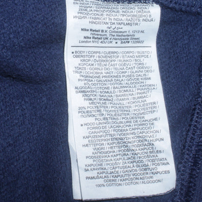 Mens UK Size XS Nike Blue Pullover Hoodie