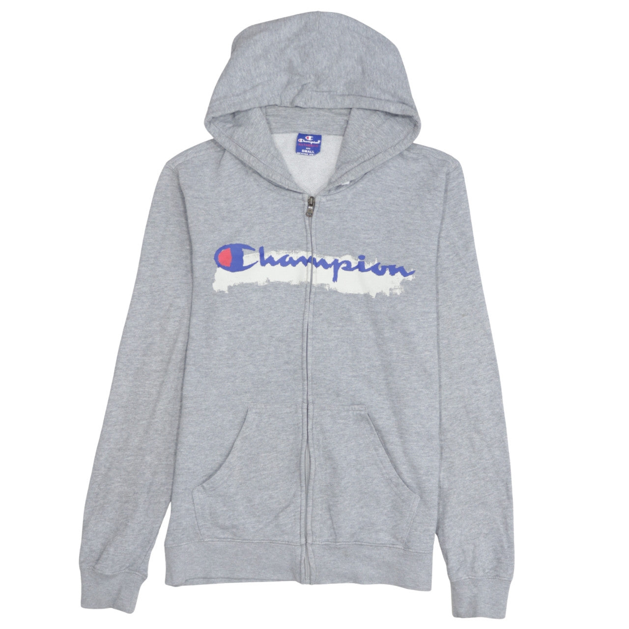 Mens UK Size S Champion Grey Full Zip Hoodie