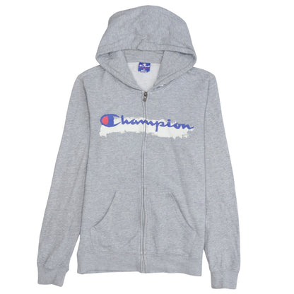 Mens UK Size S Champion Grey Full Zip Hoodie