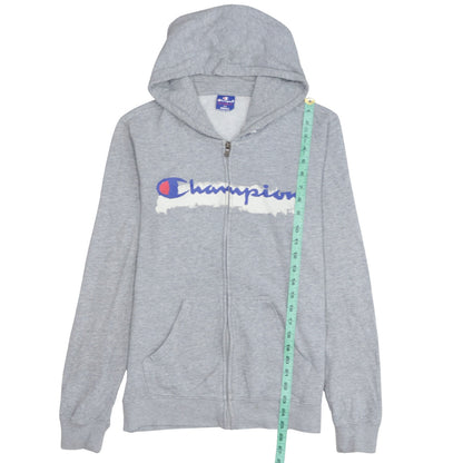Mens UK Size S Champion Grey Full Zip Hoodie