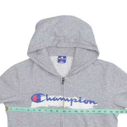 Mens UK Size S Champion Grey Full Zip Hoodie