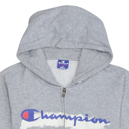 Mens UK Size S Champion Grey Full Zip Hoodie