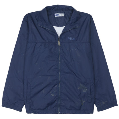 Boys UK Size 16 Years FILA Blue Windbreaker Coat