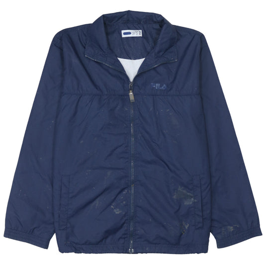 Boys UK Size 16 Years FILA Blue Windbreaker Coat