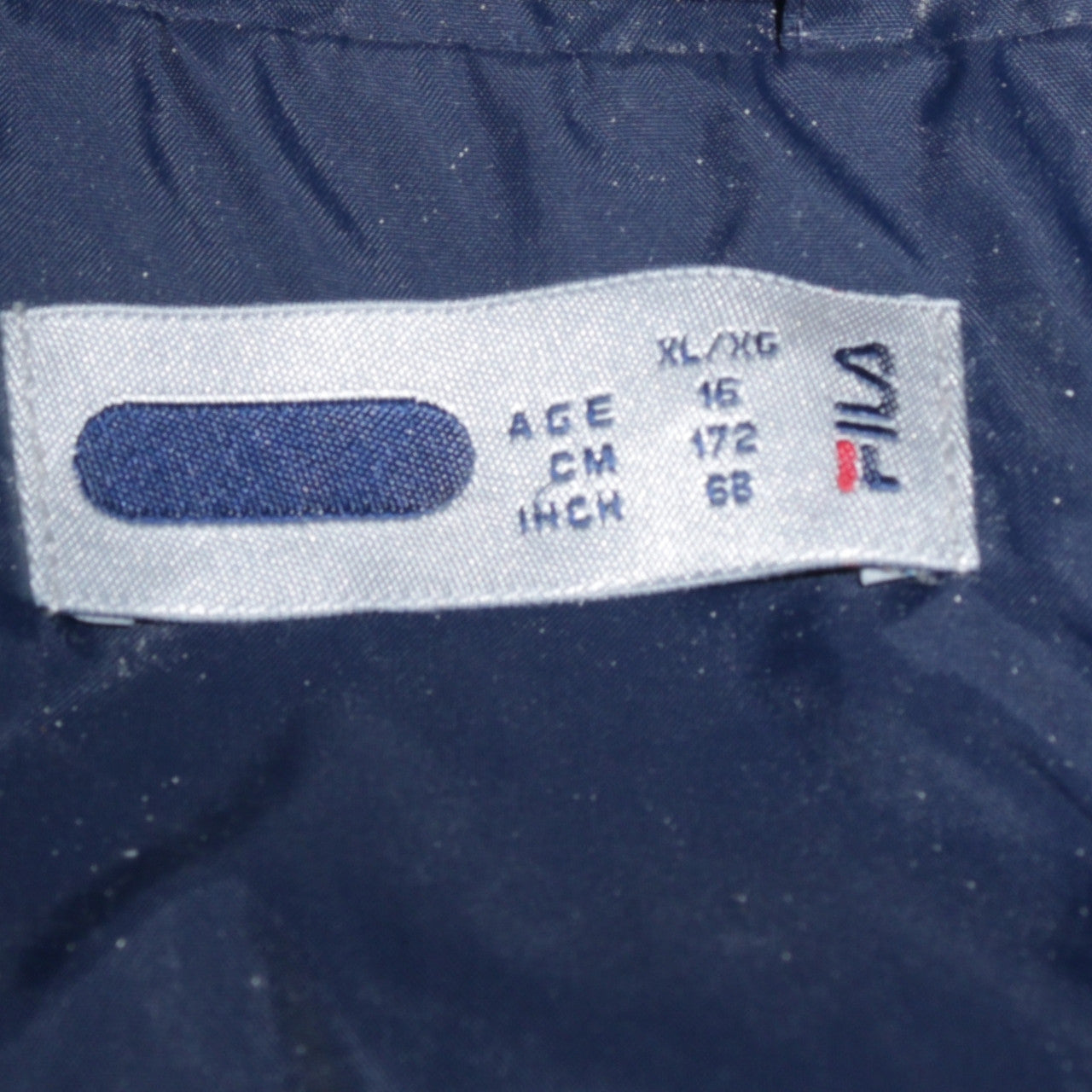 Boys UK Size 16 Years FILA Blue Windbreaker Coat