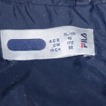 Boys UK Size 16 Years FILA Blue Windbreaker Coat