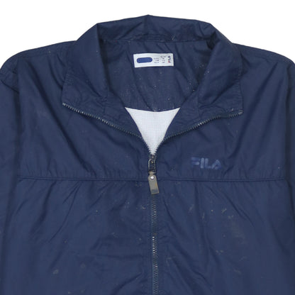 Boys UK Size 16 Years FILA Blue Windbreaker Coat