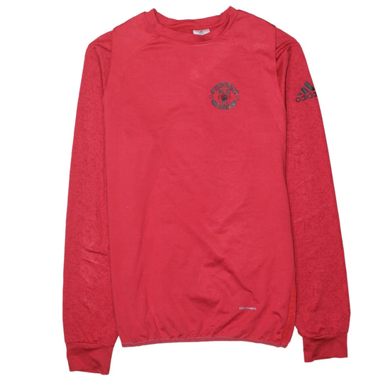 adidas Men’s Red Manchester United ClimaWarm Long Sleeve T-Shirt XL