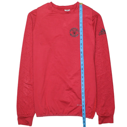 adidas Men’s Red Manchester United ClimaWarm Long Sleeve T-Shirt XL