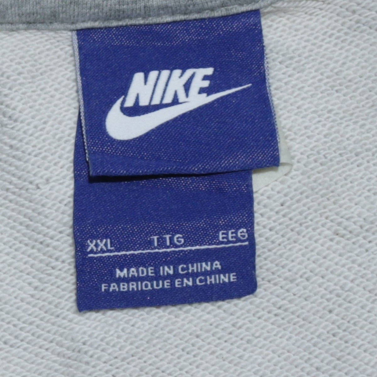 Mens UK Size 2XL Nike Grey Pullover Sweatshirt