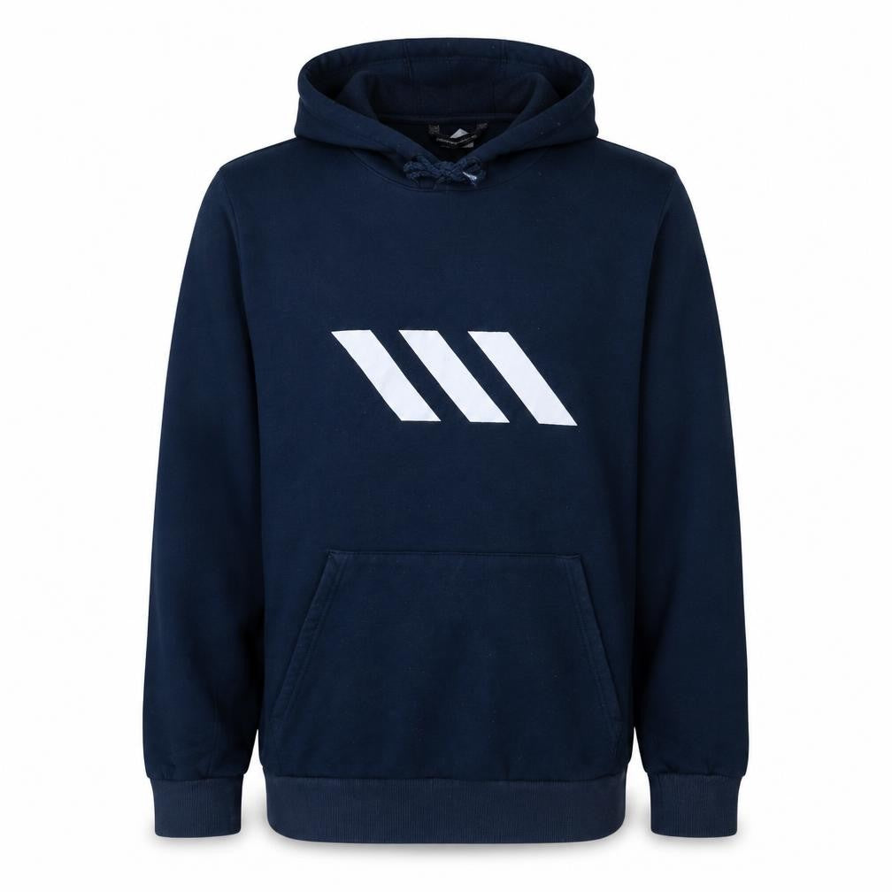 Mens UK Size M adidas Blue Pullover Hoodie