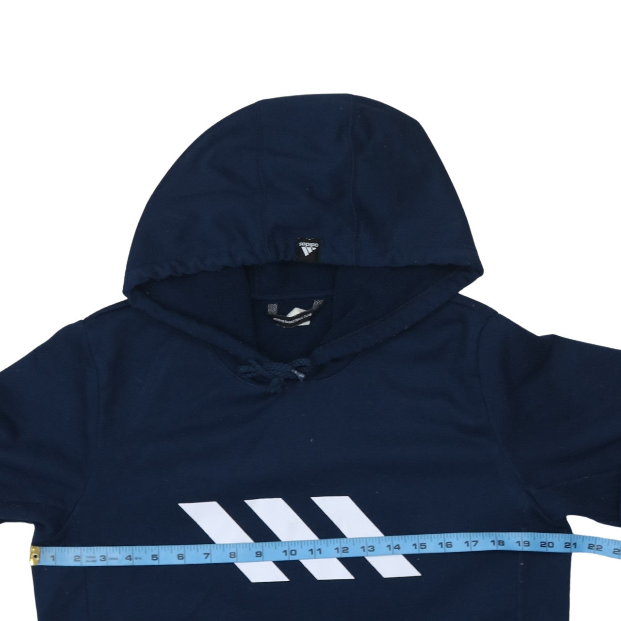Mens UK Size M adidas Blue Pullover Hoodie