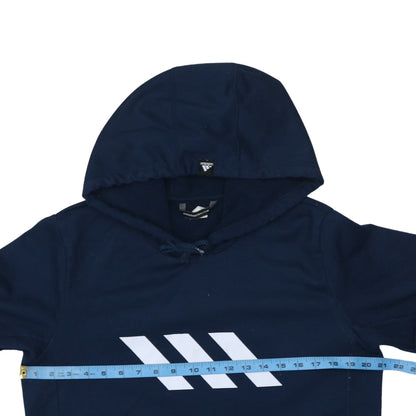 Mens UK Size M adidas Blue Pullover Hoodie
