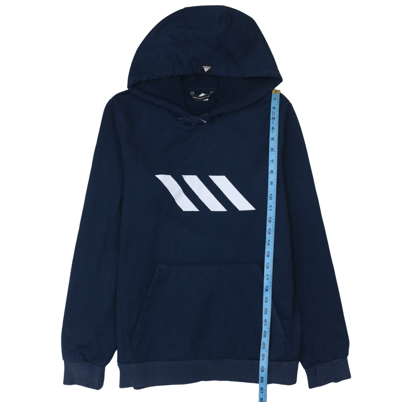 Mens UK Size M adidas Blue Pullover Hoodie