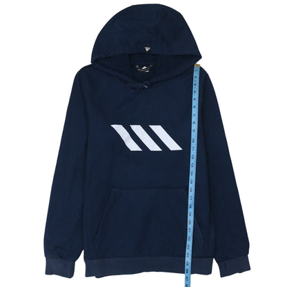 Mens UK Size M adidas Blue Pullover Hoodie