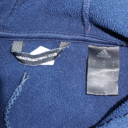 Mens UK Size M adidas Blue Pullover Hoodie