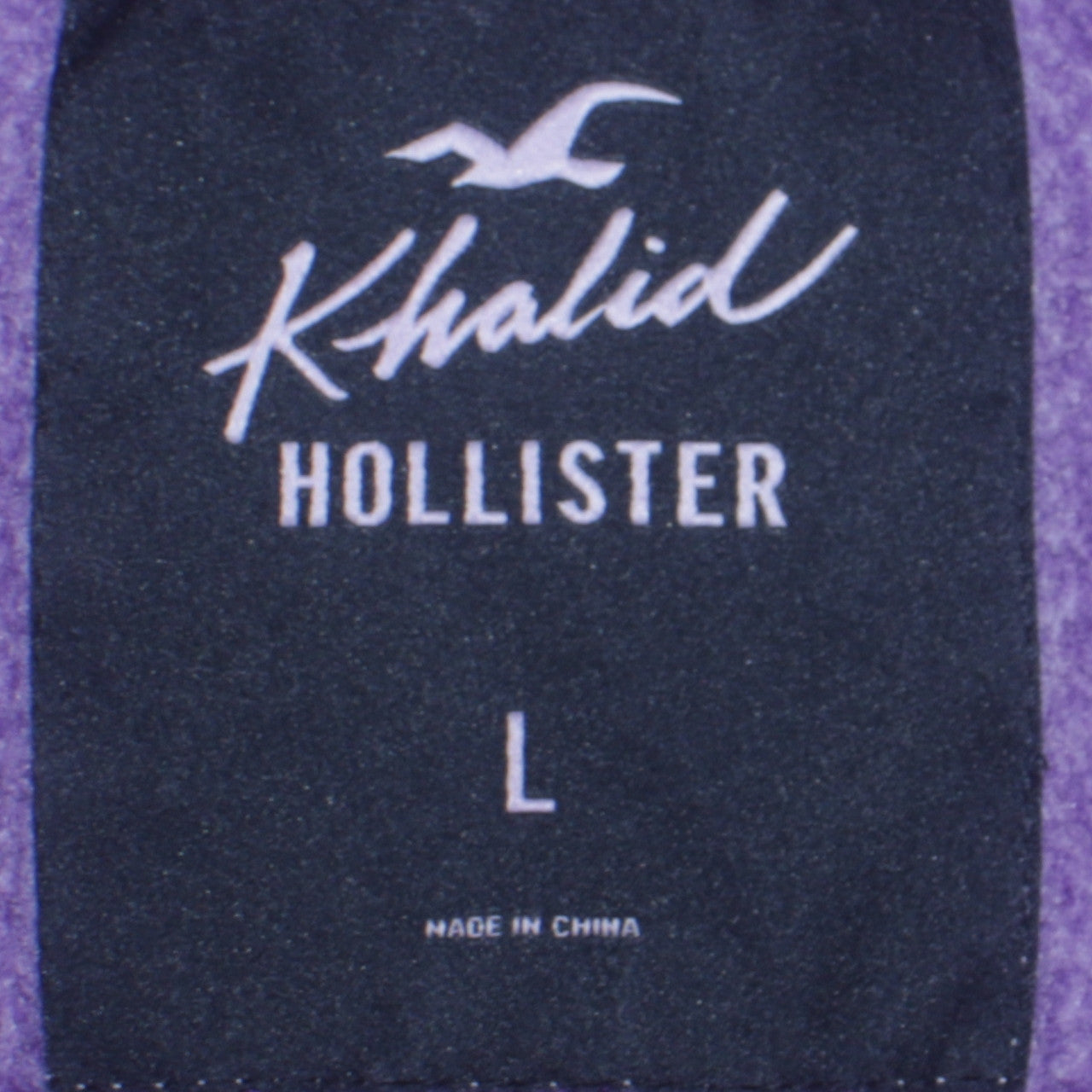 Mens UK Size L Hollister Purple Pullover Hoodie