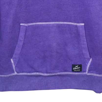 Mens UK Size L Hollister Purple Pullover Hoodie