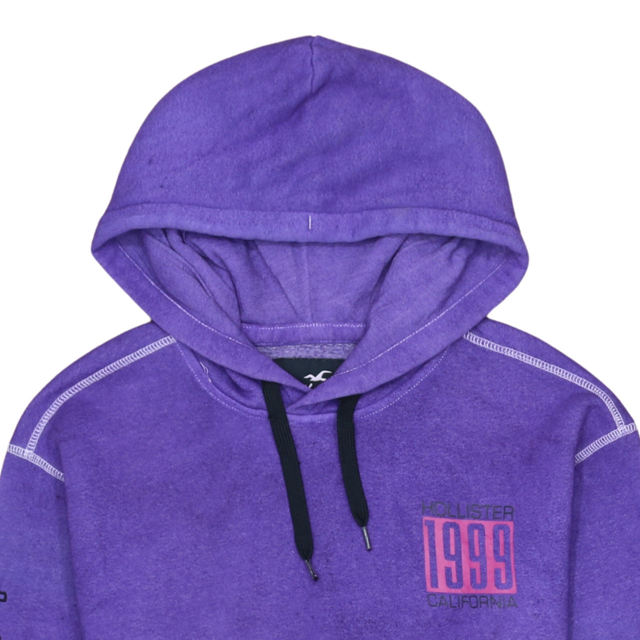Mens UK Size L Hollister Purple Pullover Hoodie