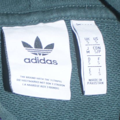 Mens UK Size S adidas Green Pullover Hoodie