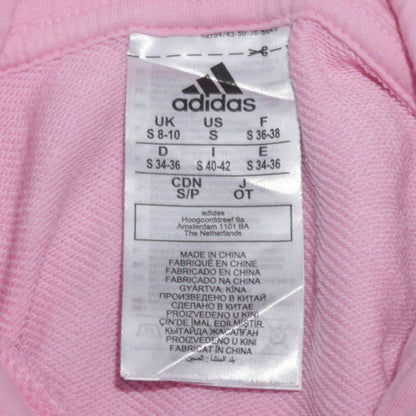 Womens UK Size S adidas Pink Pullover Hoodie