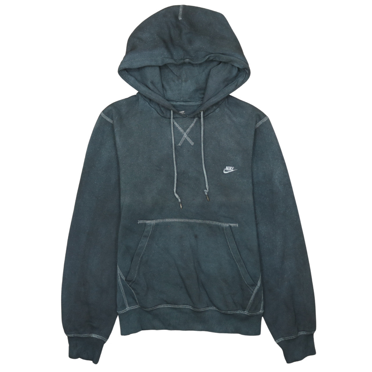 Womens UK Size S Nike Blue Pullover Hoodie