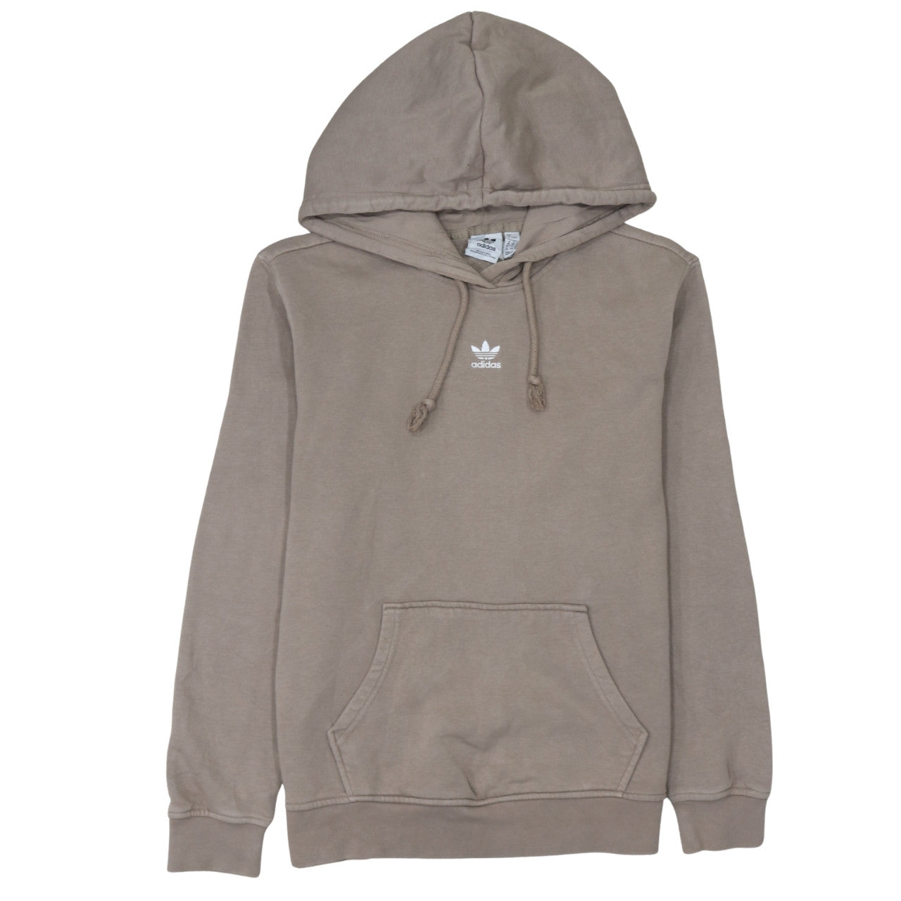 Womens UK Size 8 adidas Beige Pullover Hoodie