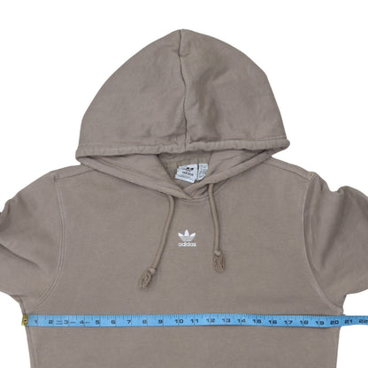 Womens UK Size 8 adidas Beige Pullover Hoodie