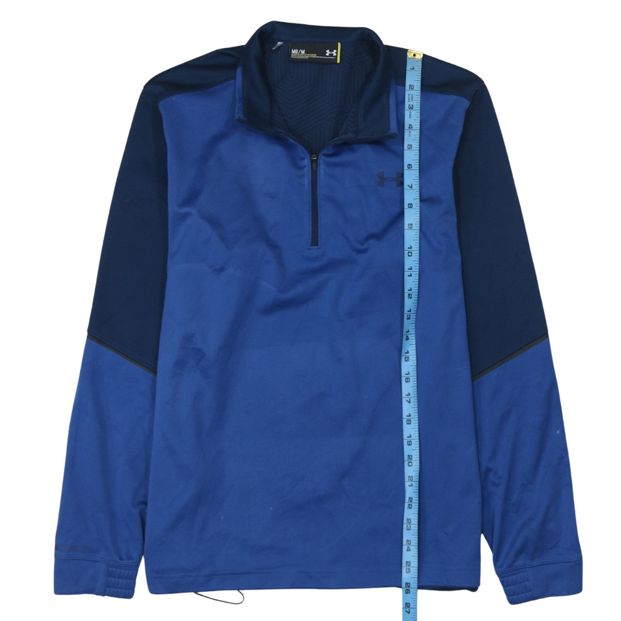 Mens UK Size M Under armour Blue Henley Sweatshirt