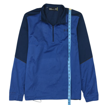 Mens UK Size M Under armour Blue Henley Sweatshirt