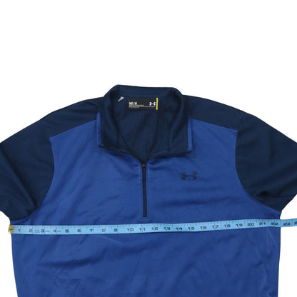 Mens UK Size M Under armour Blue Henley Sweatshirt