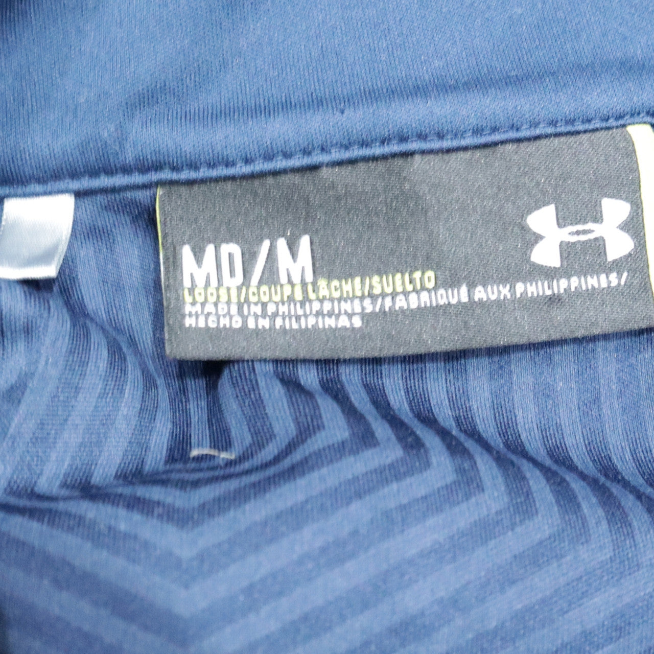 Mens UK Size M Under armour Blue Henley Sweatshirt